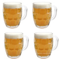 Beer Glass With Handle Dimpled Beer Stein Mug